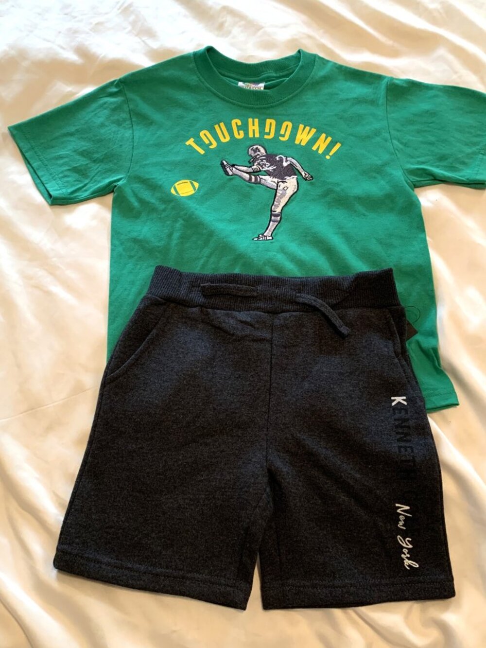 Boys Limited Edition Touchdown Football Shorts Set Size 6